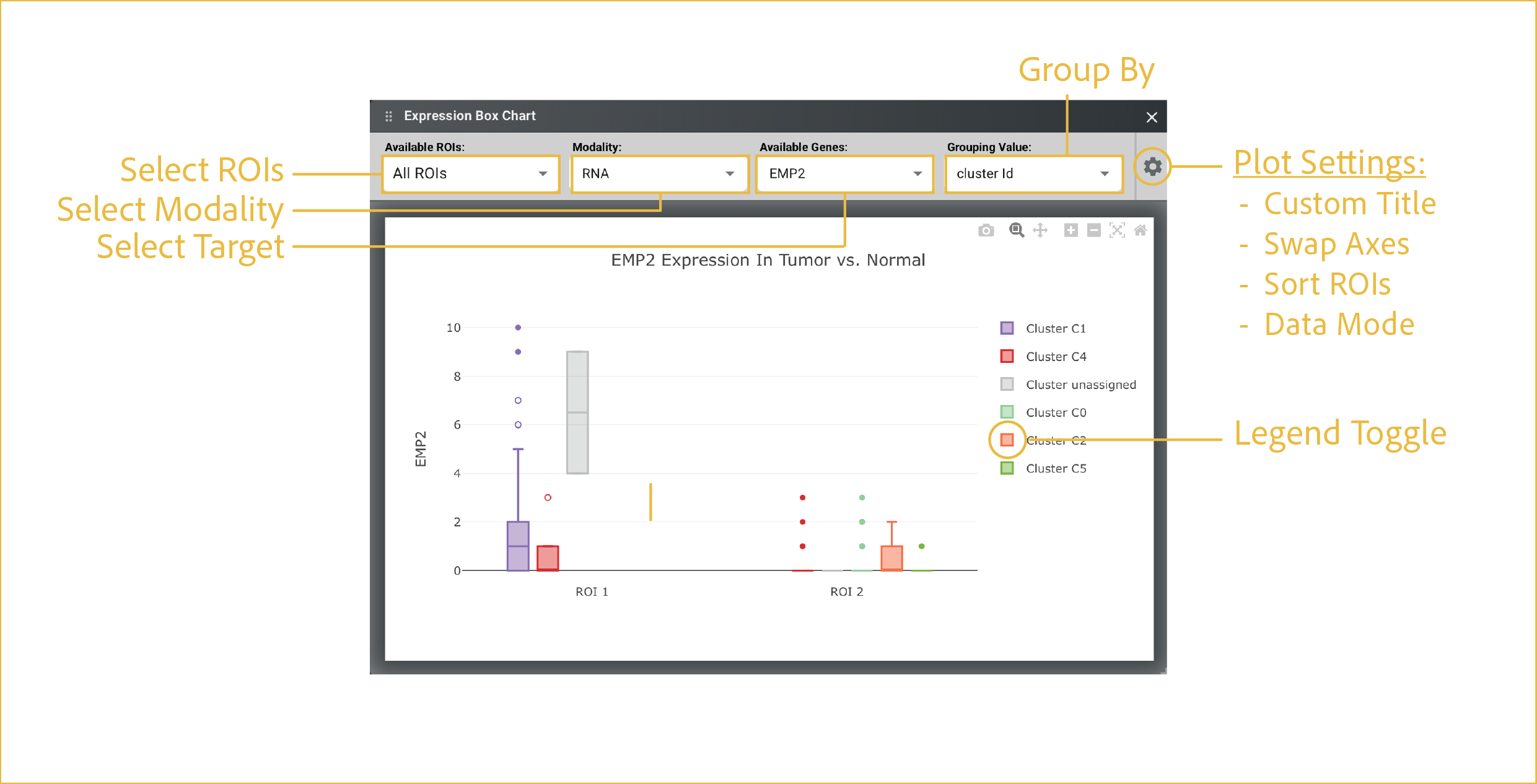 expression box chart controls