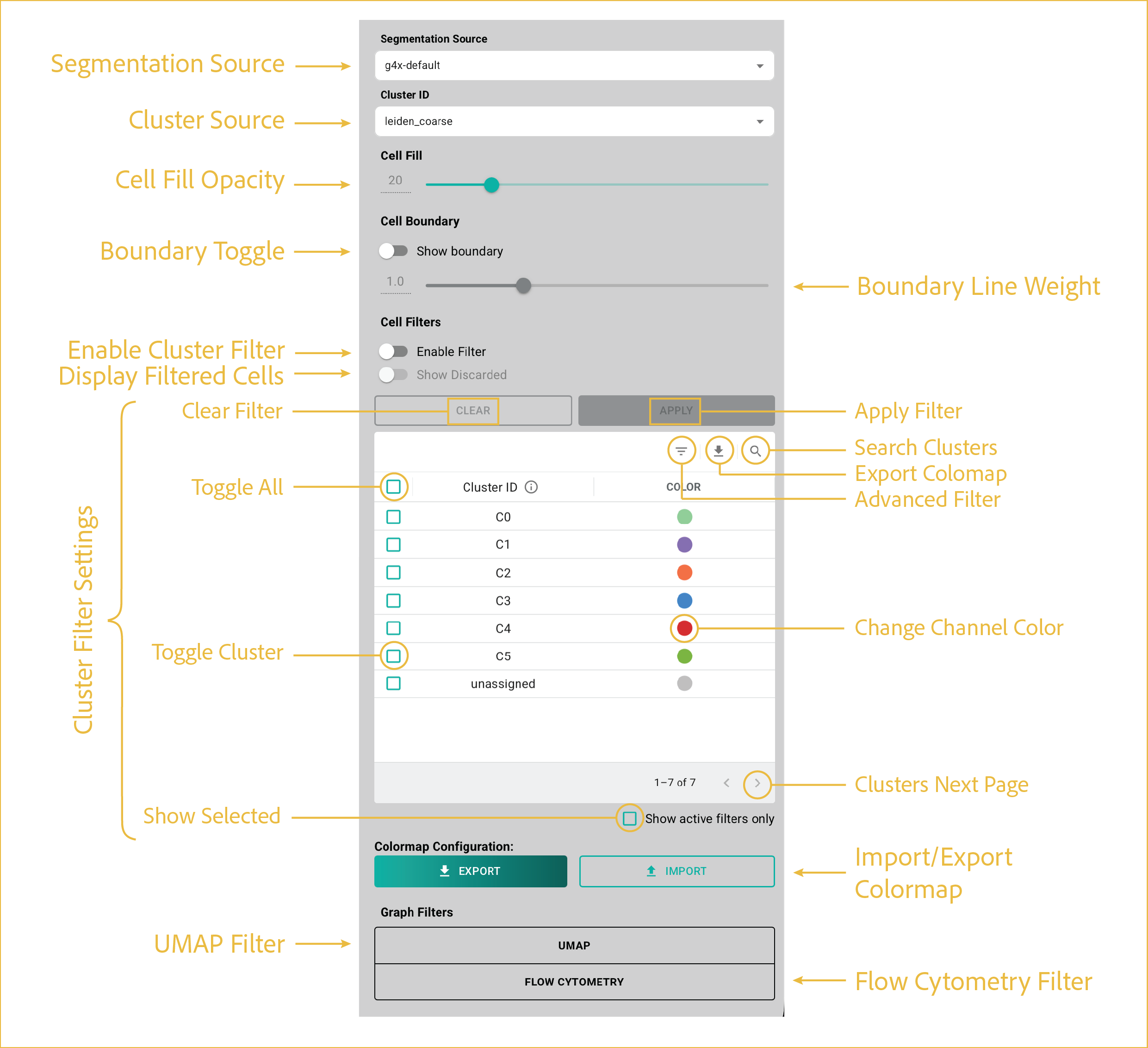 segmentation layer controls